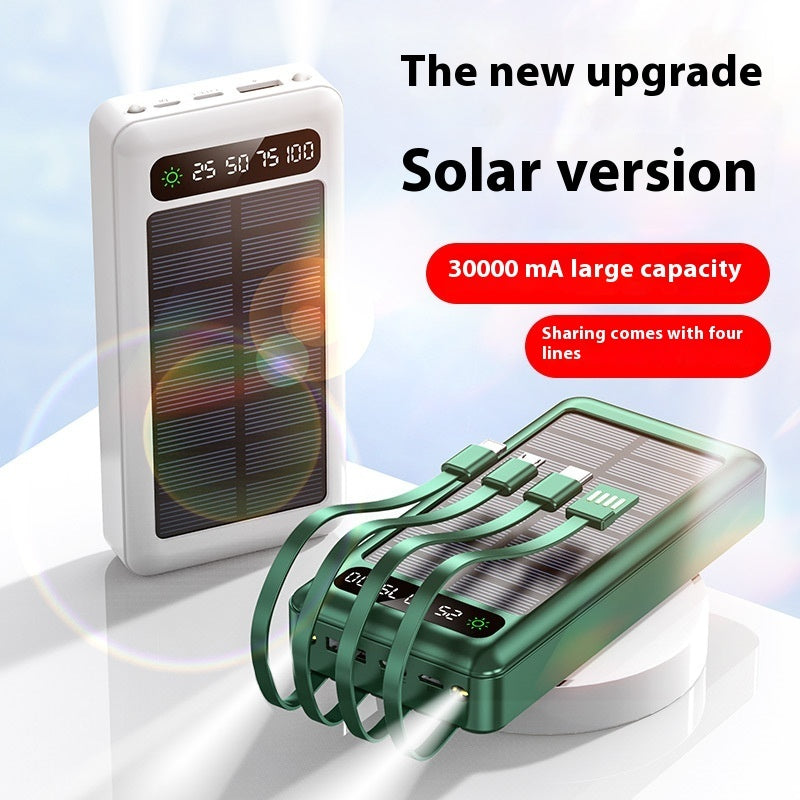 Solar With Cable Power Bank
