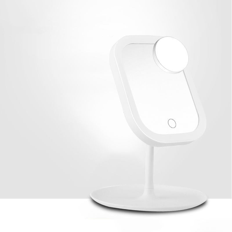 Desktop Dressing Mirror With Light Bulb