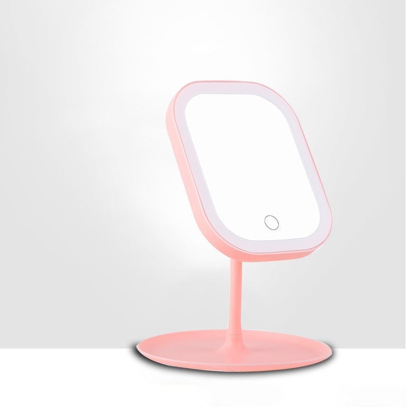 Desktop Dressing Mirror With Light Bulb
