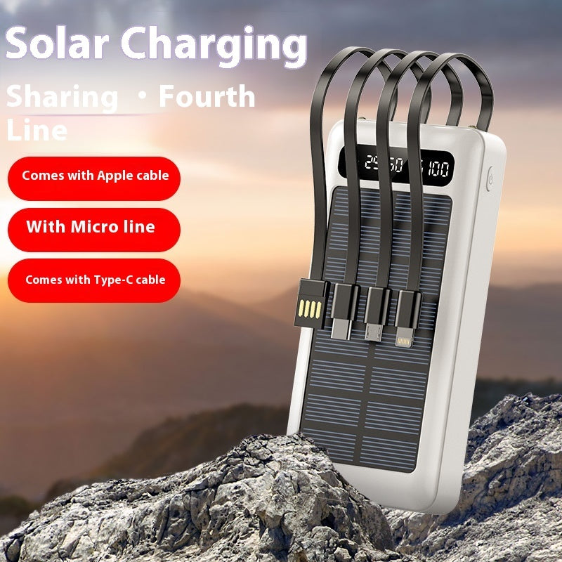 Solar With Cable Power Bank