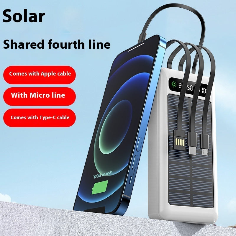 Solar With Cable Power Bank
