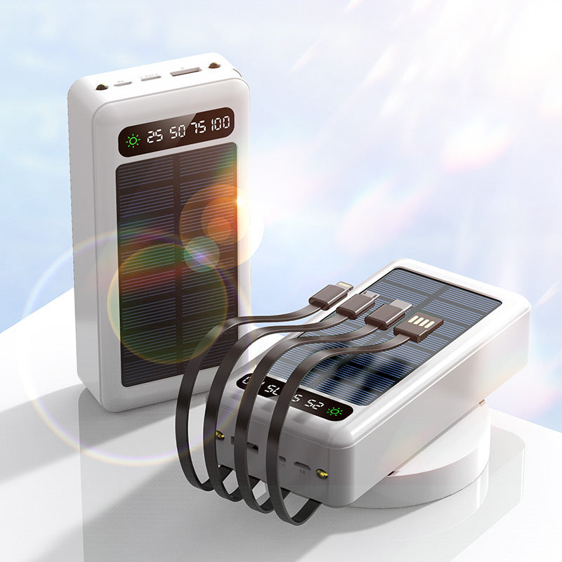Solar With Cable Power Bank