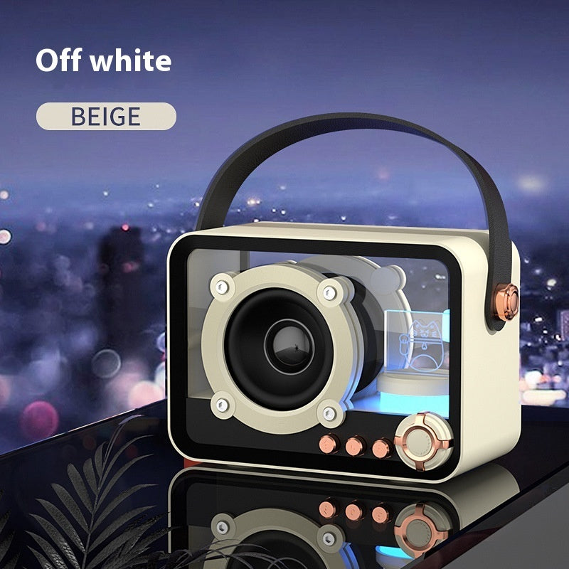 Glass Bluetooth Speaker Portable