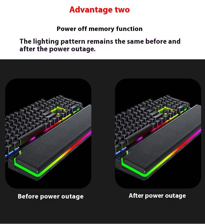 RGB Keyboard Support Wristband