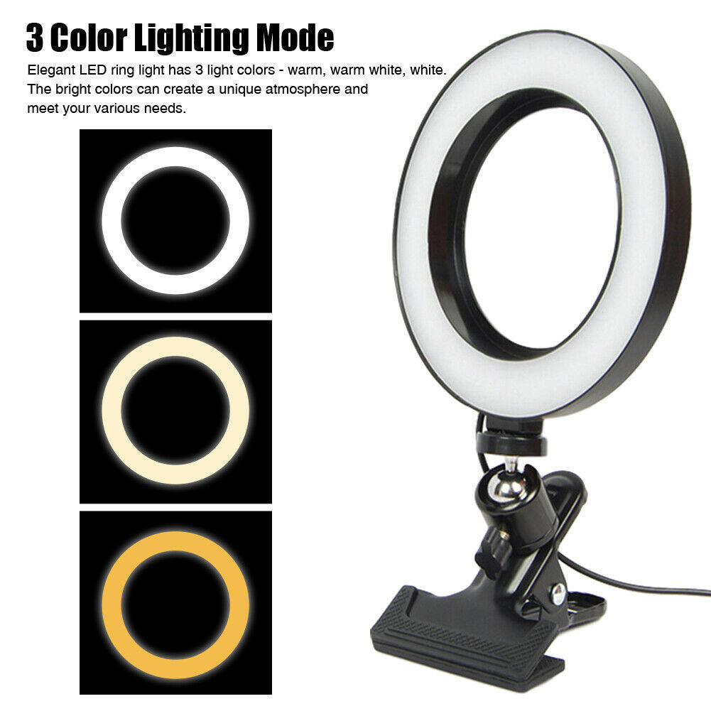 Live Ring Light Fixing Clip 6-10 Inch Selfie Light