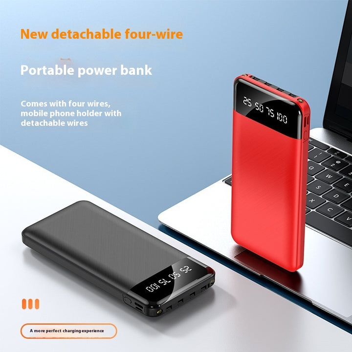 Ultra-thin Portable With Cable Power Bank