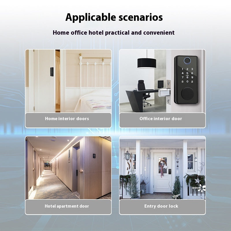 Lock Wooden Door Fingerprint Lock